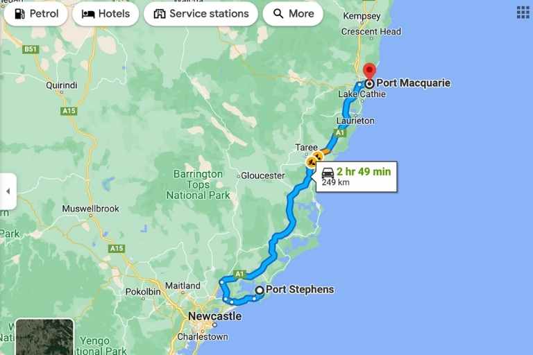 Port Stephens to Port Macquarie