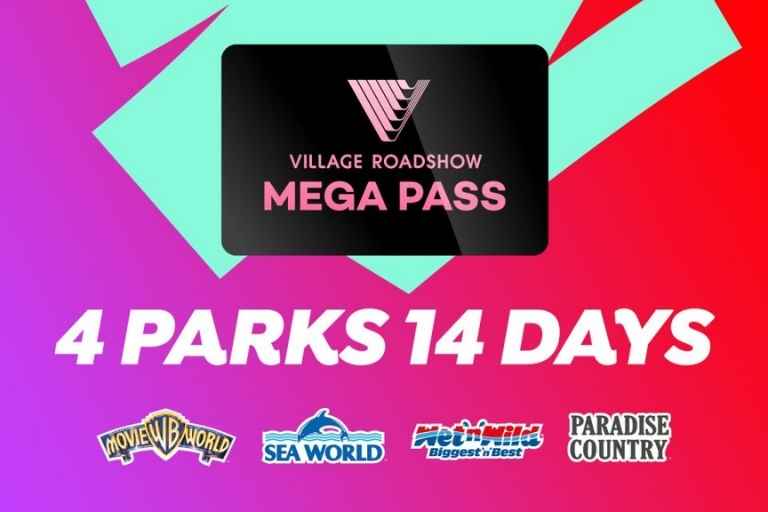 4 Parks 14 Day Gold Coast Theme Park Passes