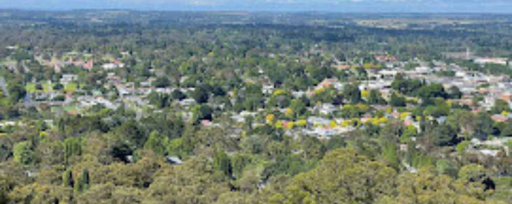 View of Bowral from Mt Gibraltar
