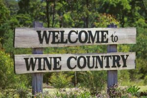 Wine Country Sign Hunter Valley